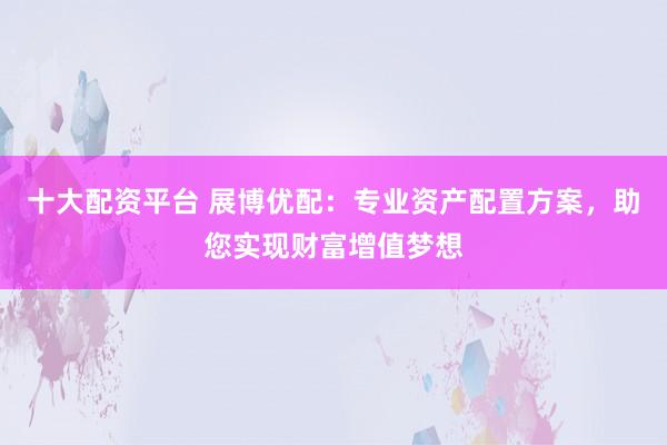 十大配资平台 展博优配:专业资产配置方案,助您实现财富增值梦想
