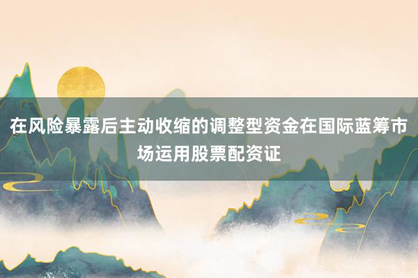 在风险暴露后主动收缩的调整型资金在国际蓝筹市场运用股票配资证