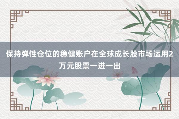 保持弹性仓位的稳健账户在全球成长股市场运用2万元股票一进一出